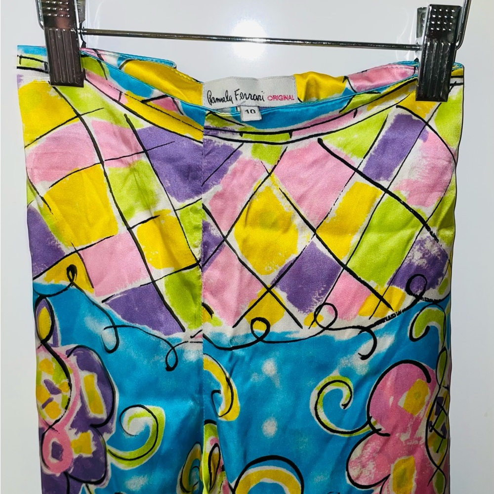 Ferrari Multicolor Abstract Patterned Fabric - image 4